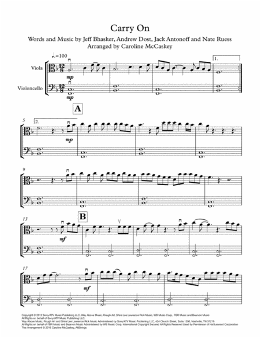 Carry On Carry On String Duet scores gallery preview page 3