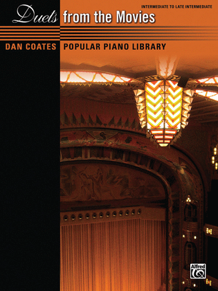 Book cover for Dan Coates Popular Piano Library -- Duets from the Movies