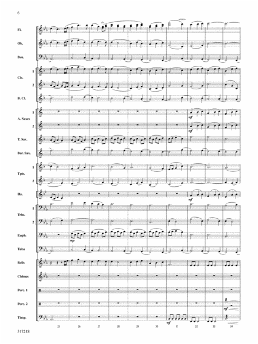 Autumn Hill: Score Autumn Hill: Score Concert Band scores gallery preview page 6