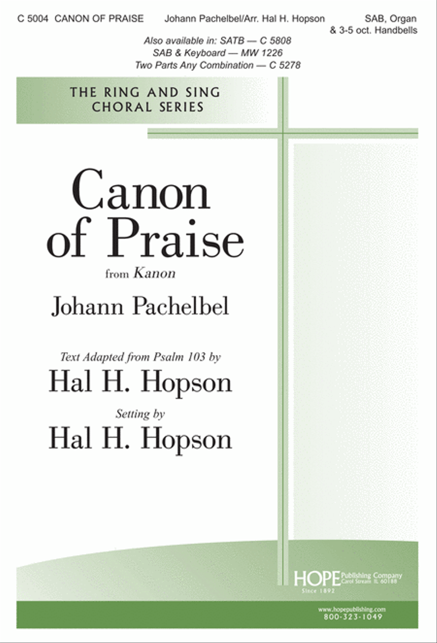 Canon of Praise 3-Part scores gallery preview page 1