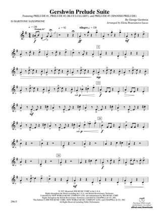 Gershwin Prelude Suite: E-flat Baritone Saxophone