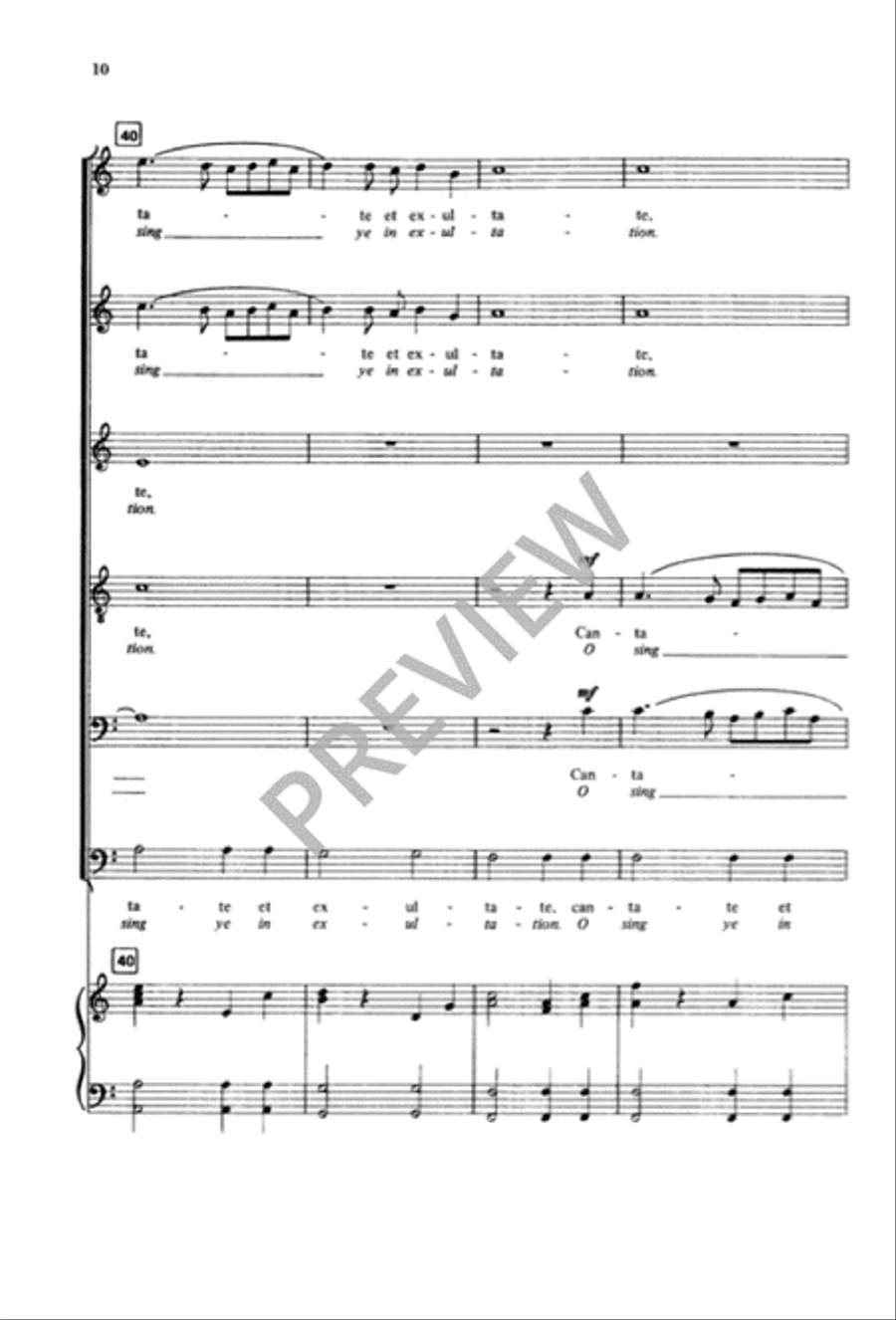 Cantate Domino - SSATBB SSATBB scores gallery preview page 11