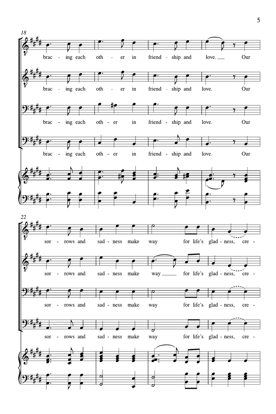 We Gather Together TTBB scores gallery preview page 4