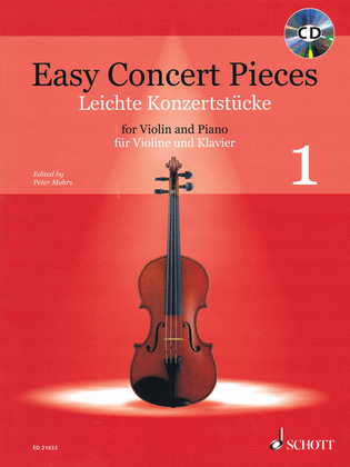 Book cover for Easy Concert Pieces for Violin and Piano - Volume 1