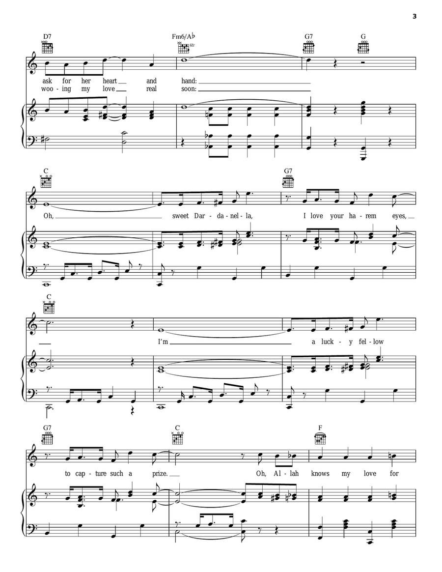 Dardanella Piano, Vocal, Guitar scores gallery preview page 3