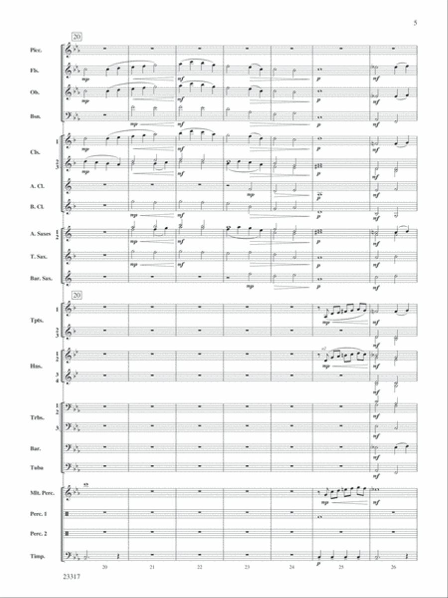 All the Starry Band: Score Concert Band scores gallery preview page 5