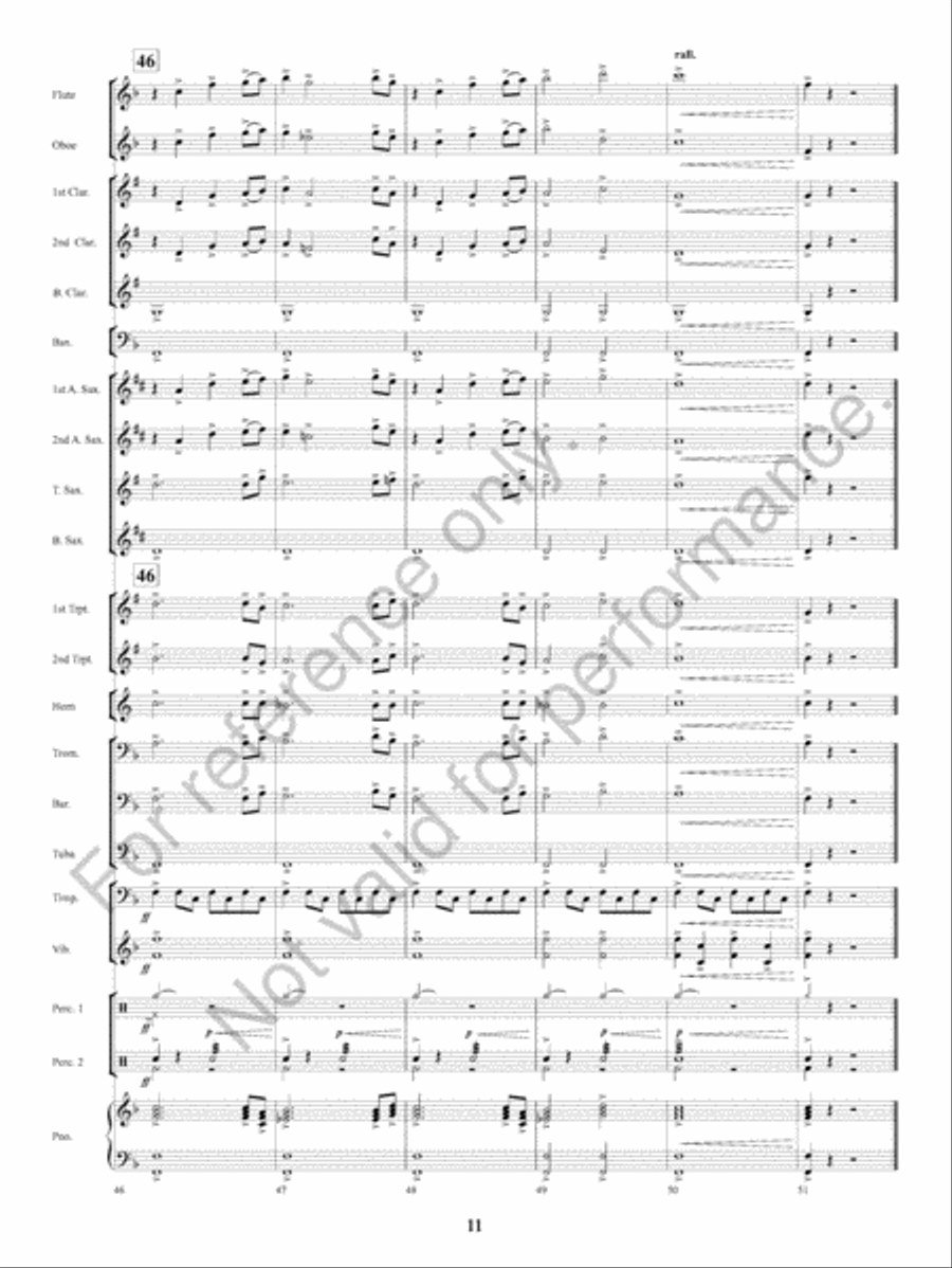 Spirits Of The Heavens Concert Band scores gallery preview page 12