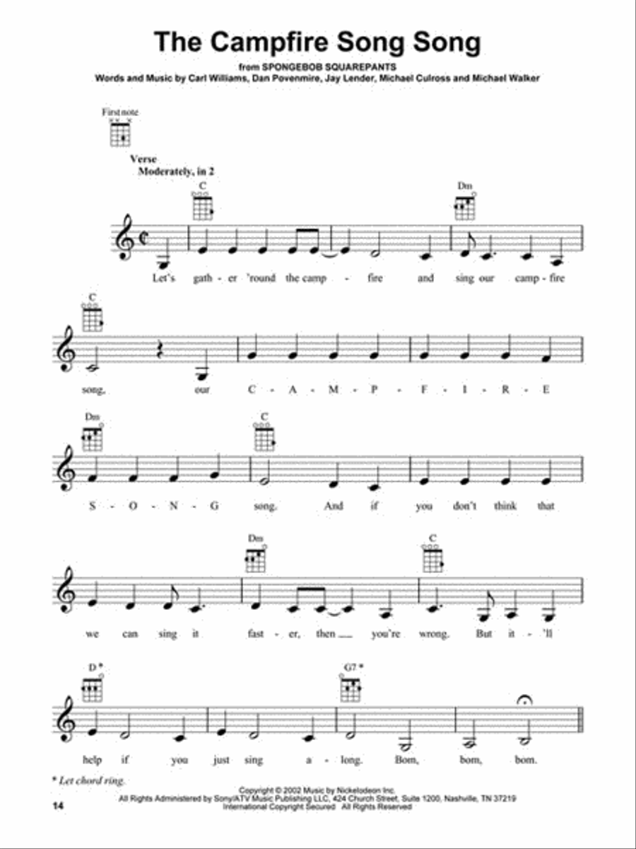 Campfire Songs for Ukulele Ukulele scores gallery preview page 3