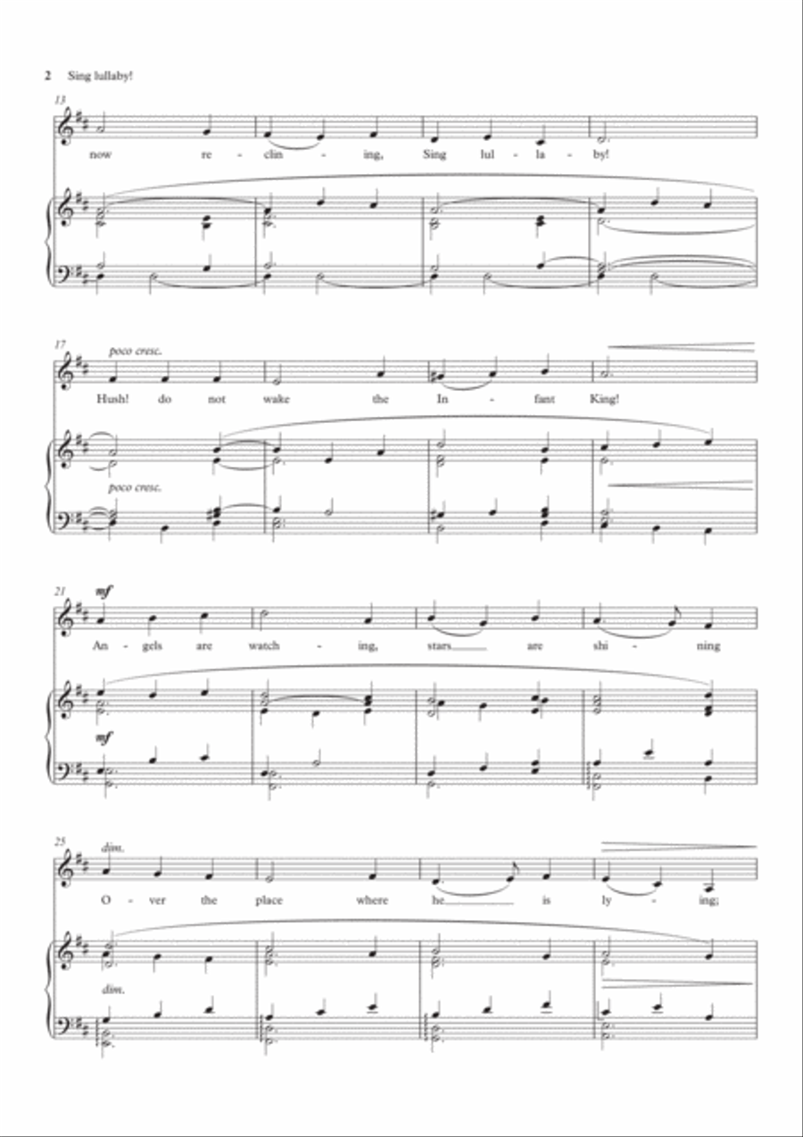 Sing lullaby! (solo/low) Low Voice scores gallery preview page 2