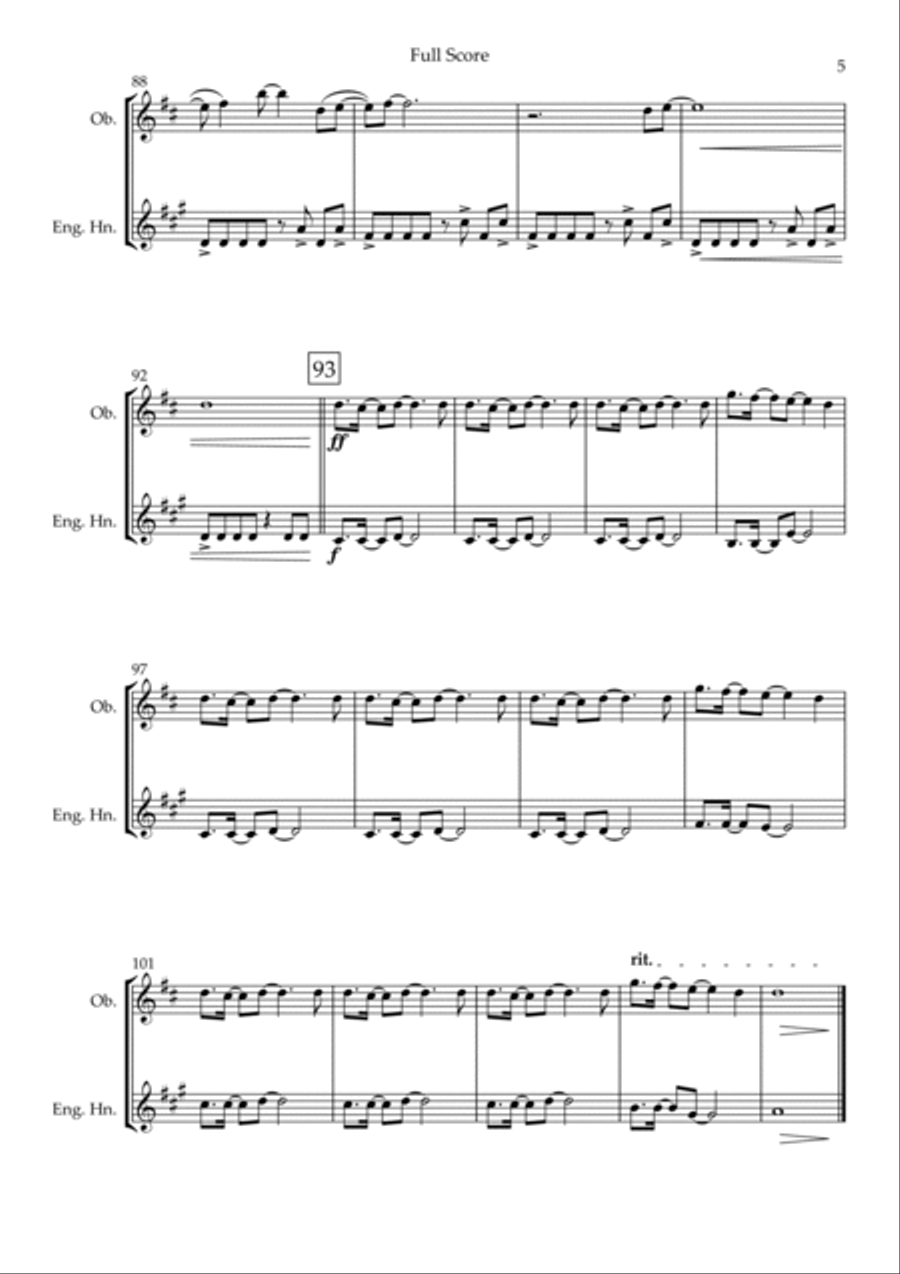 Without You Without You Woodwind Duet scores gallery preview page 5