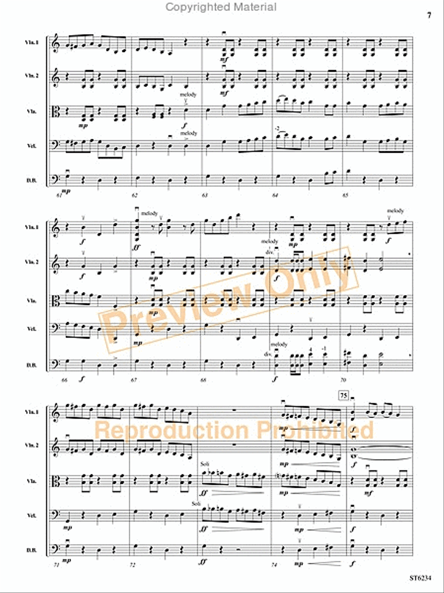 Bayou Self Bayou Self String Orchestra scores gallery preview page 6