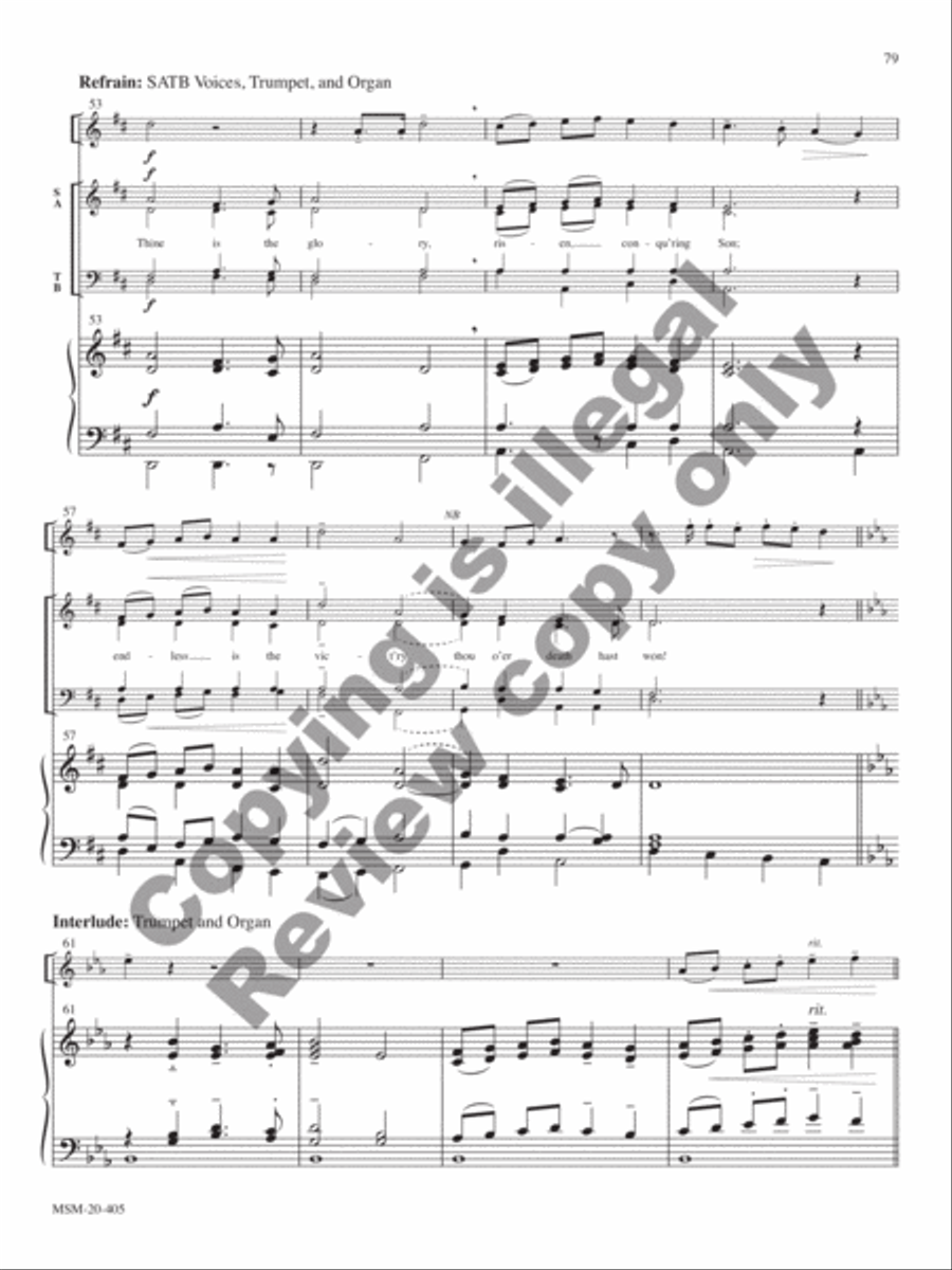 The Day of Resurrection Choir scores gallery preview page 53