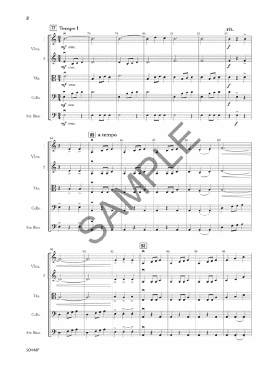 Chasing the Storm - Score String Orchestra scores gallery preview page 9