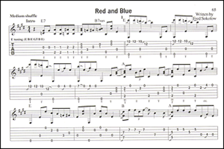 Great Blues Solos by Fred Sokolow Electric Guitar - Sheet Music