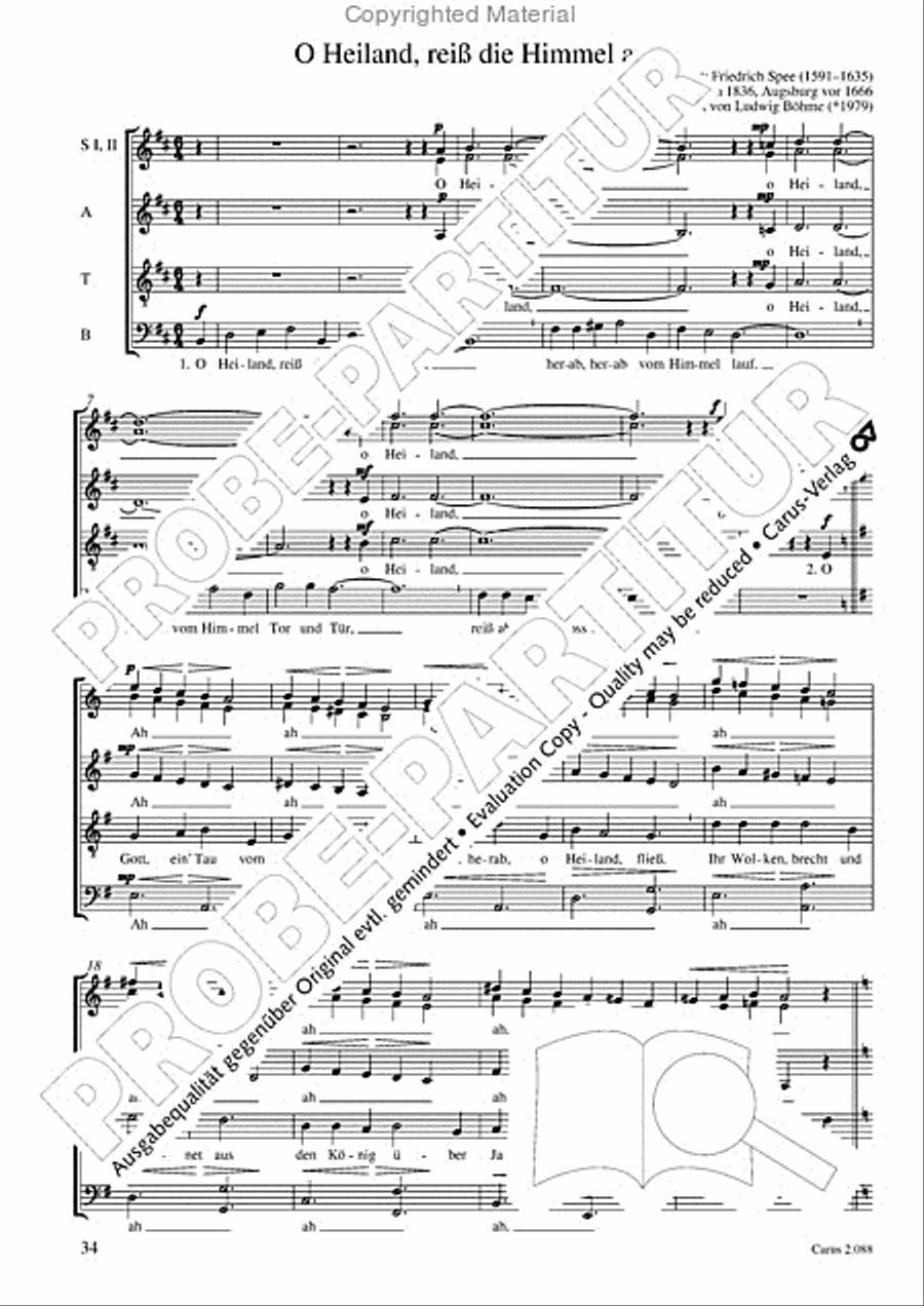Calmus Christmas Carols Choir scores gallery preview page 35