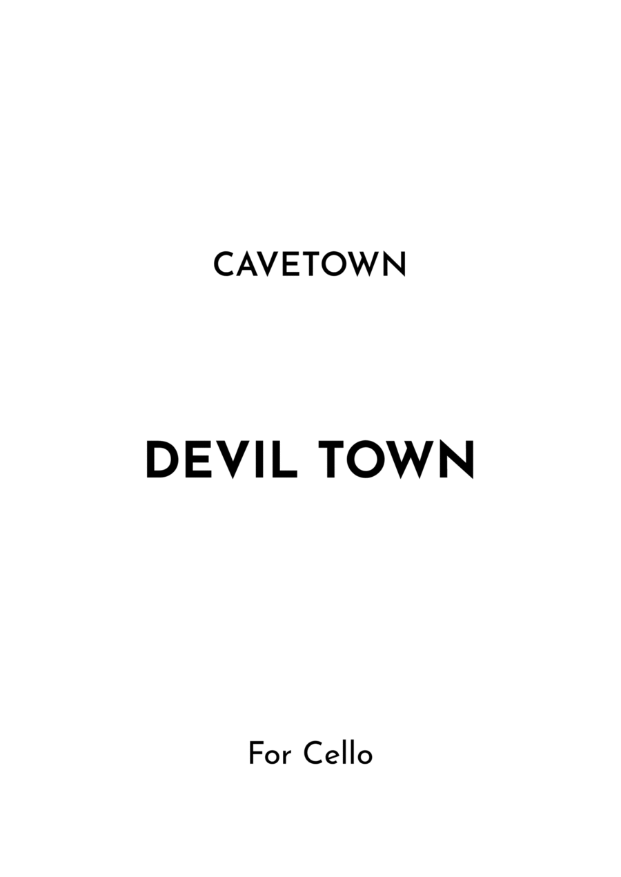 Devil Town Devil Town Cello Solo scores gallery preview page 1