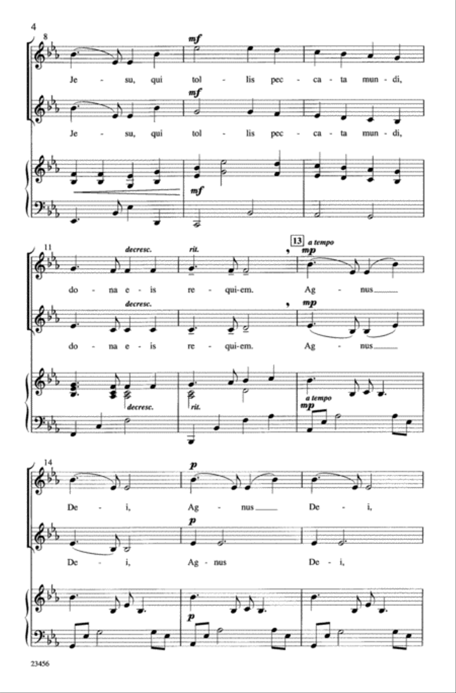 Pie Jesu Pie Jesu 2-Part scores gallery preview page 3