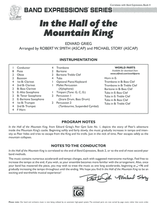 Book cover for In the Hall of the Mountain King: Score