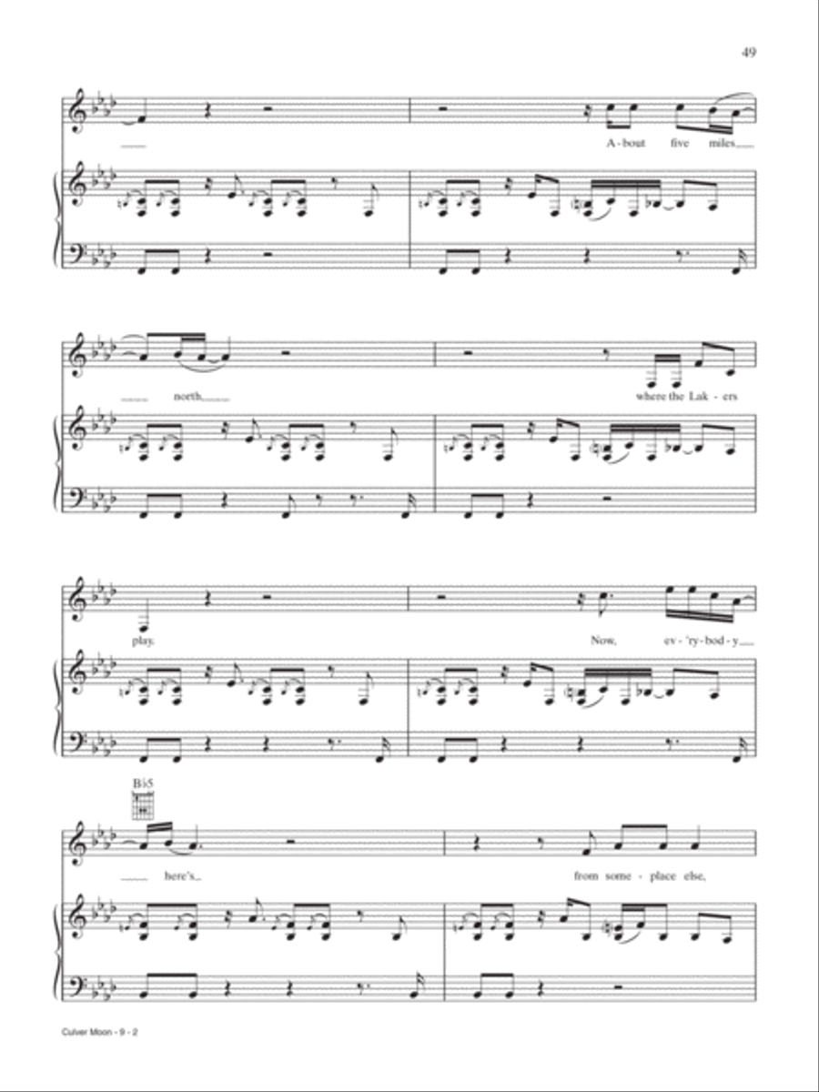 Culver Moon Piano, Vocal, Guitar scores gallery preview page 2