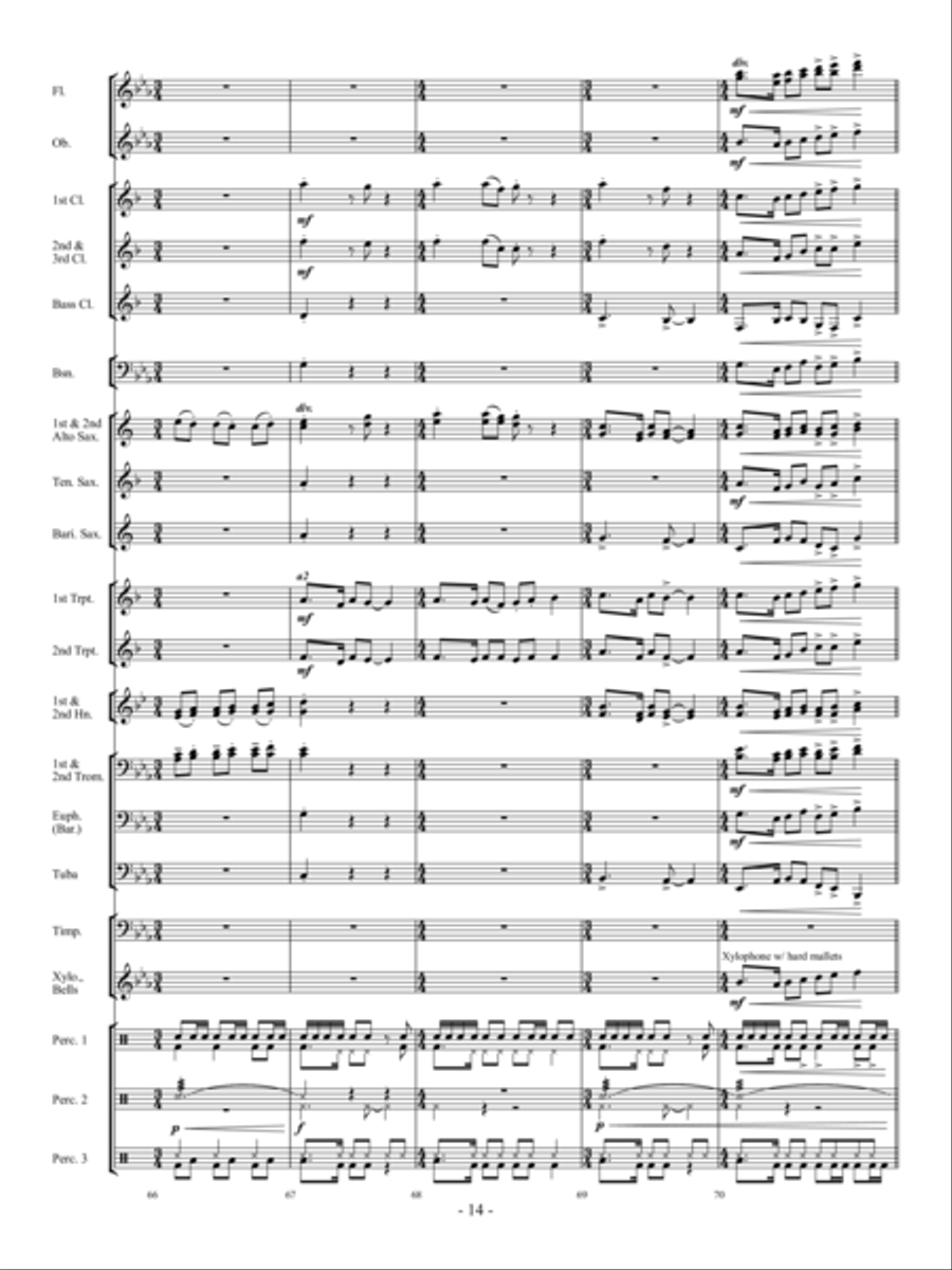 Dream Chaser Concert Band scores gallery preview page 13