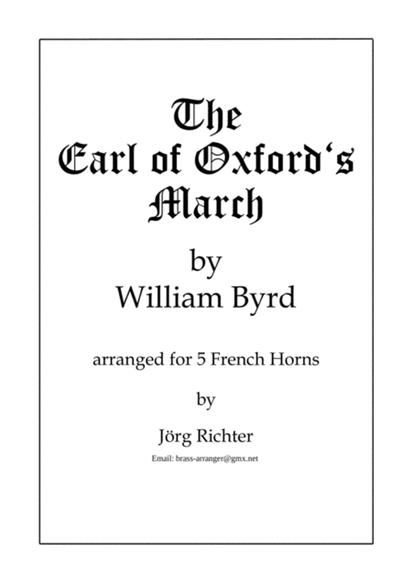 The Earl of Oxford's March für Horn Quintett image number null
