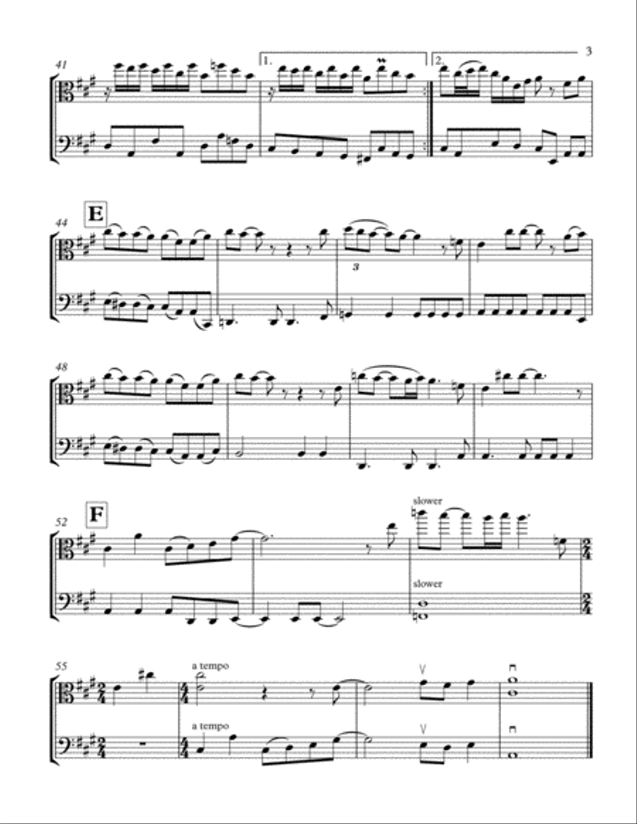 In My Life String Duet scores gallery preview page 4