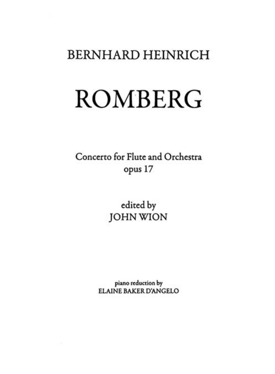 Bernhard Heinrich Romberg, Concerto for Flute & Orchestra opus 17 Full Orchestra scores gallery preview page 4