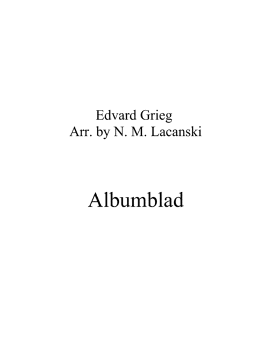 Albumblad String Quartet scores gallery preview page 1