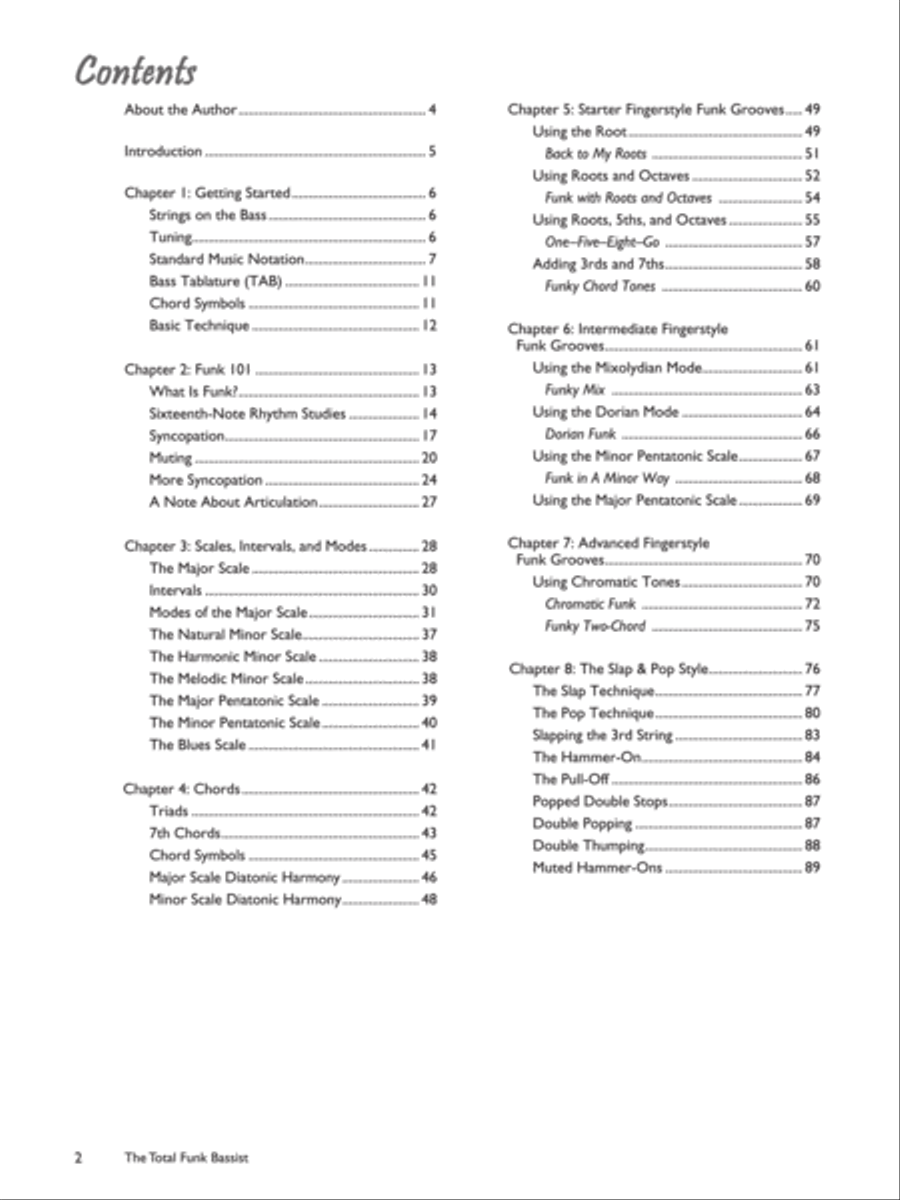 The Total Funk Bassist Bass Guitar scores gallery preview page 6