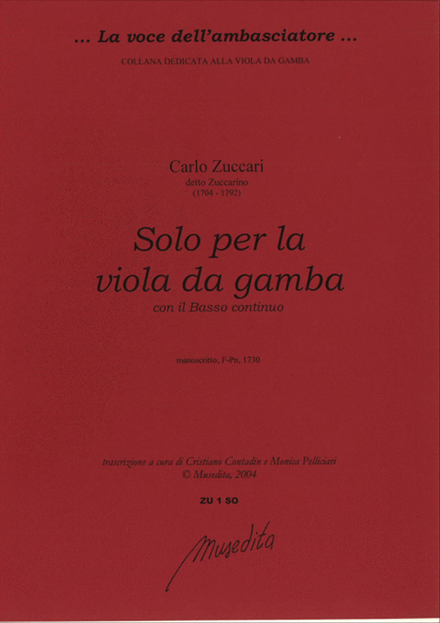 Solo (Ms, [1730]) Viola scores gallery preview page 1
