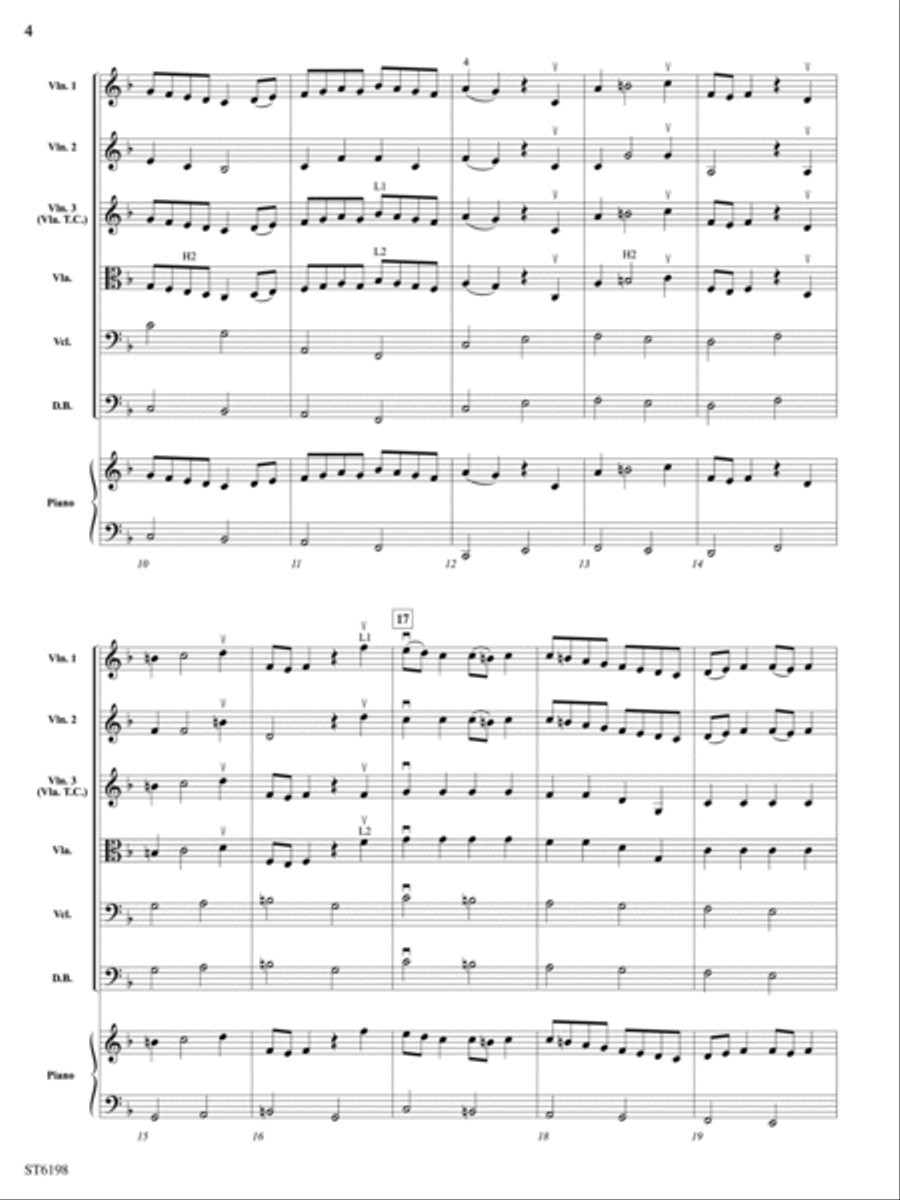 Sleepers Wake (Chorale Prelude from Cantata 140) (Wachet auf, ruft uns die Stimme): Score String Orchestra scores gallery preview page 4