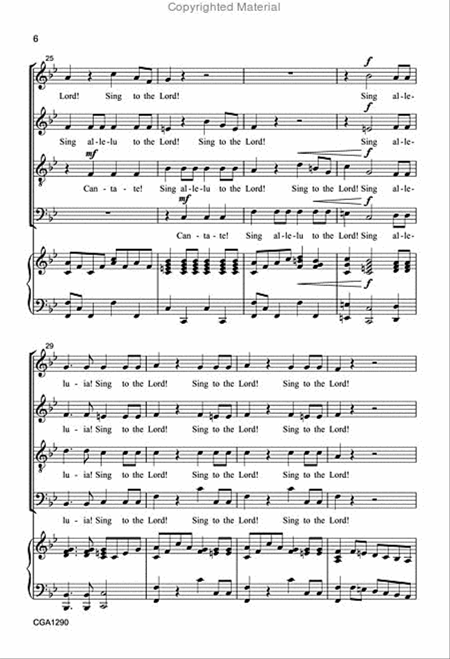 Cantate Domino! 4-Part scores gallery preview page 5