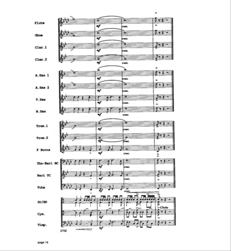 Legend of Fort Apache Concert Band scores gallery preview page 17