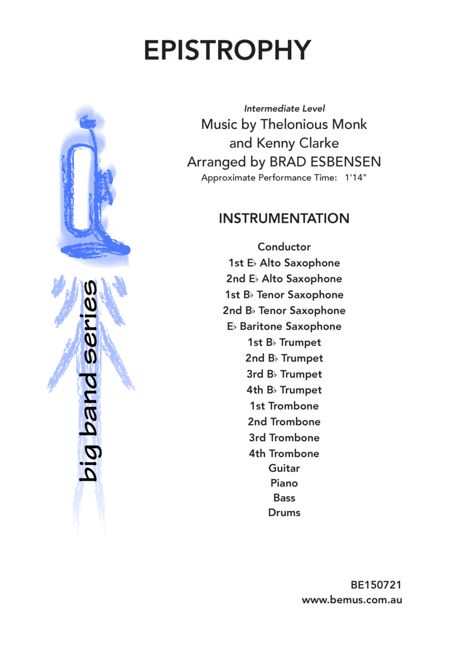 Epistrophy Jazz Ensemble scores gallery preview page 1