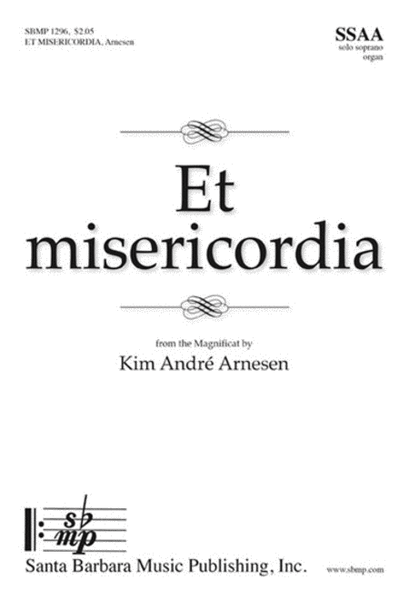 Et misericordia - SSAA Octavo