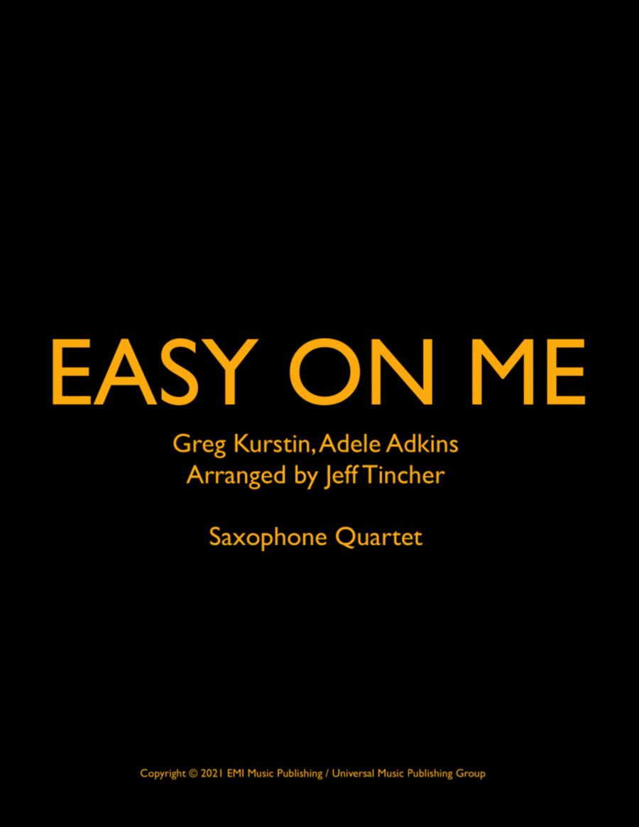 Easy On Me Woodwind Quartet scores gallery preview page 1