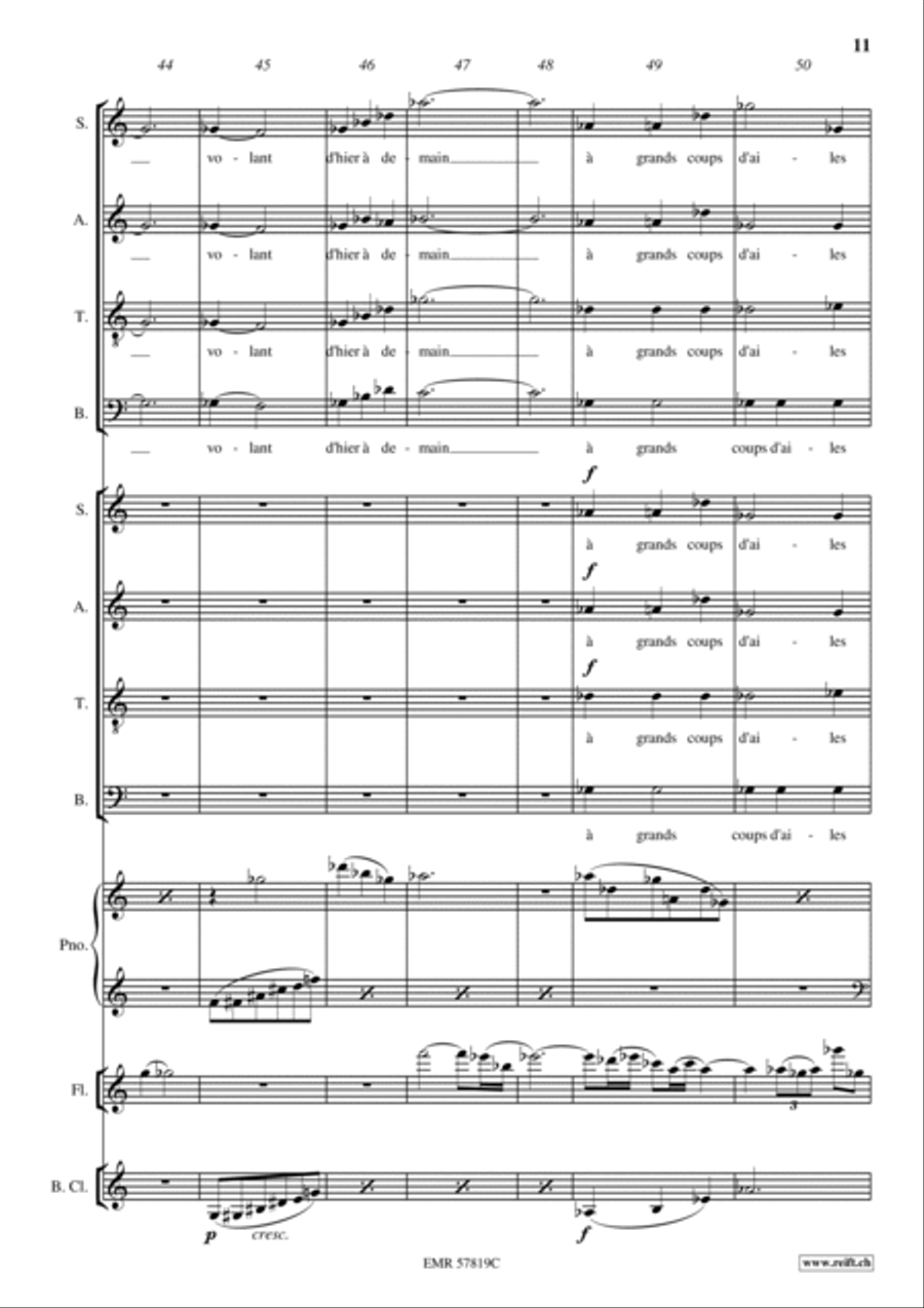 Je sais maintenant que je ne possede rien Mixed Choir scores gallery preview page 12