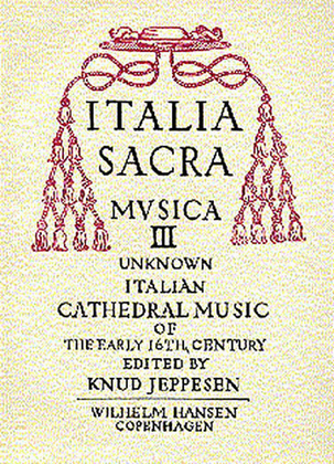 Italia Sacra Musica Vol.3