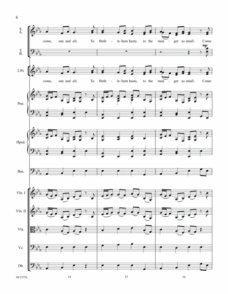 O Come, Little Children - Instrumental Ensemble Score and Parts