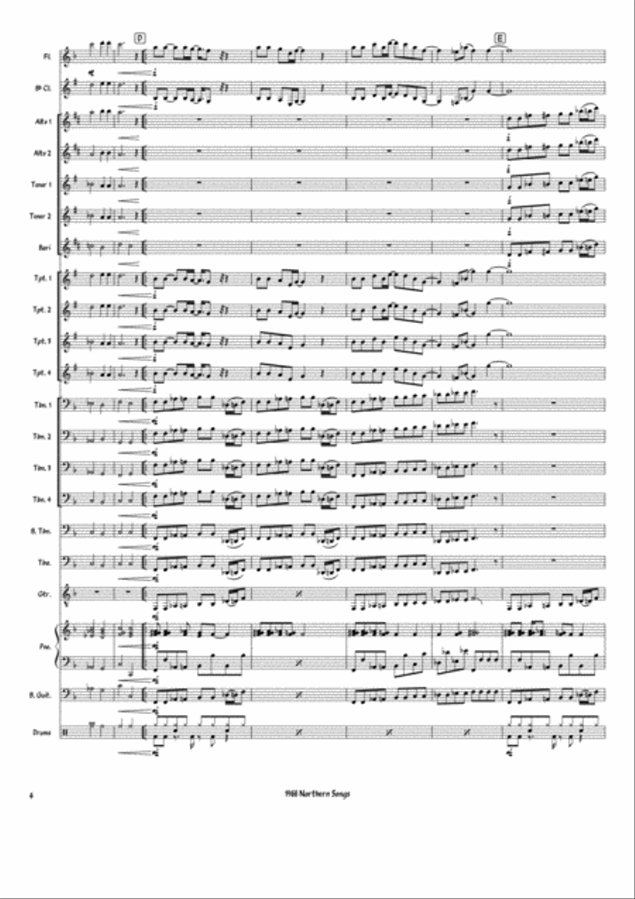 Lady Madonna Lady Madonna Large Ensemble scores gallery preview page 4