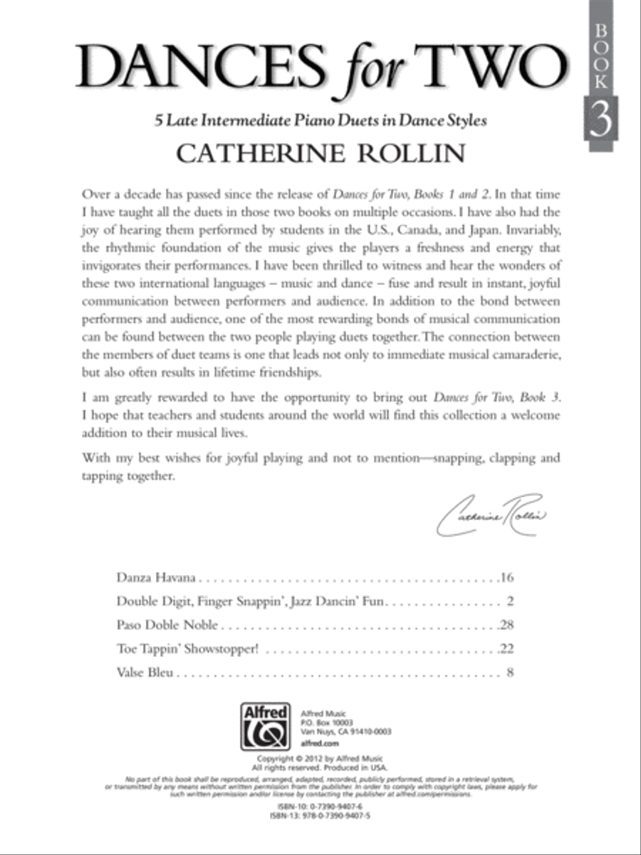 Dances for Two, Book 3 Small Ensemble scores gallery preview page 2