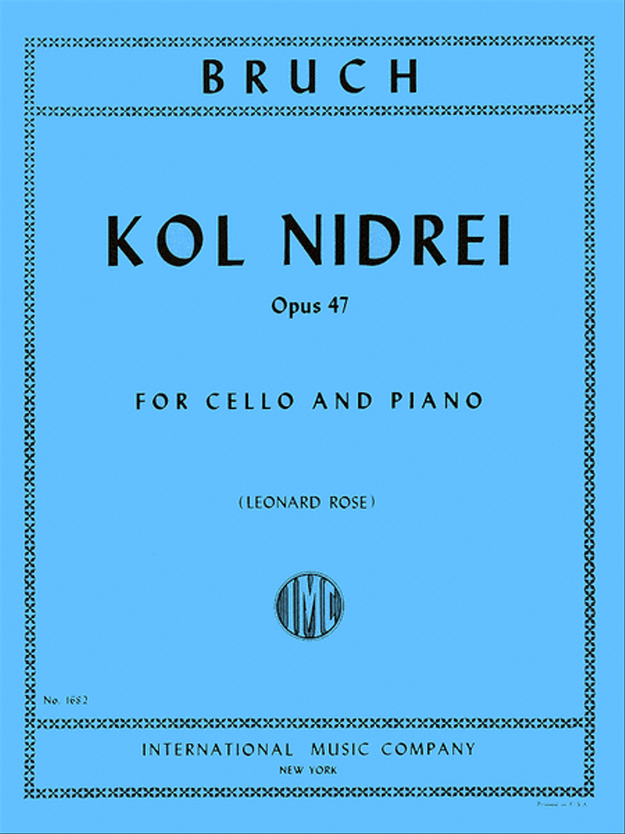 Kol Nidrei, Op. 47 Piano Accompaniment scores gallery preview page 1