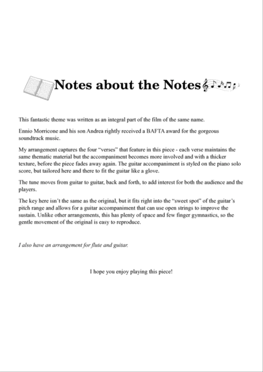 Cinema Paradiso Guitar scores gallery preview page 3