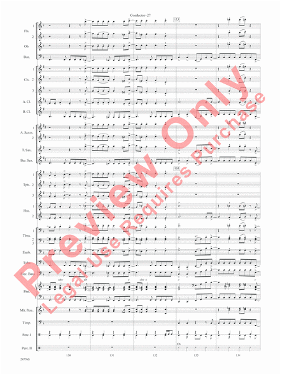 Rolling Stones: The Music Tour Concert Band scores gallery preview page 30