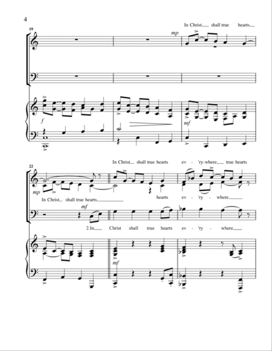 In Christ There Is No East or West Small Ensemble scores gallery preview page 4
