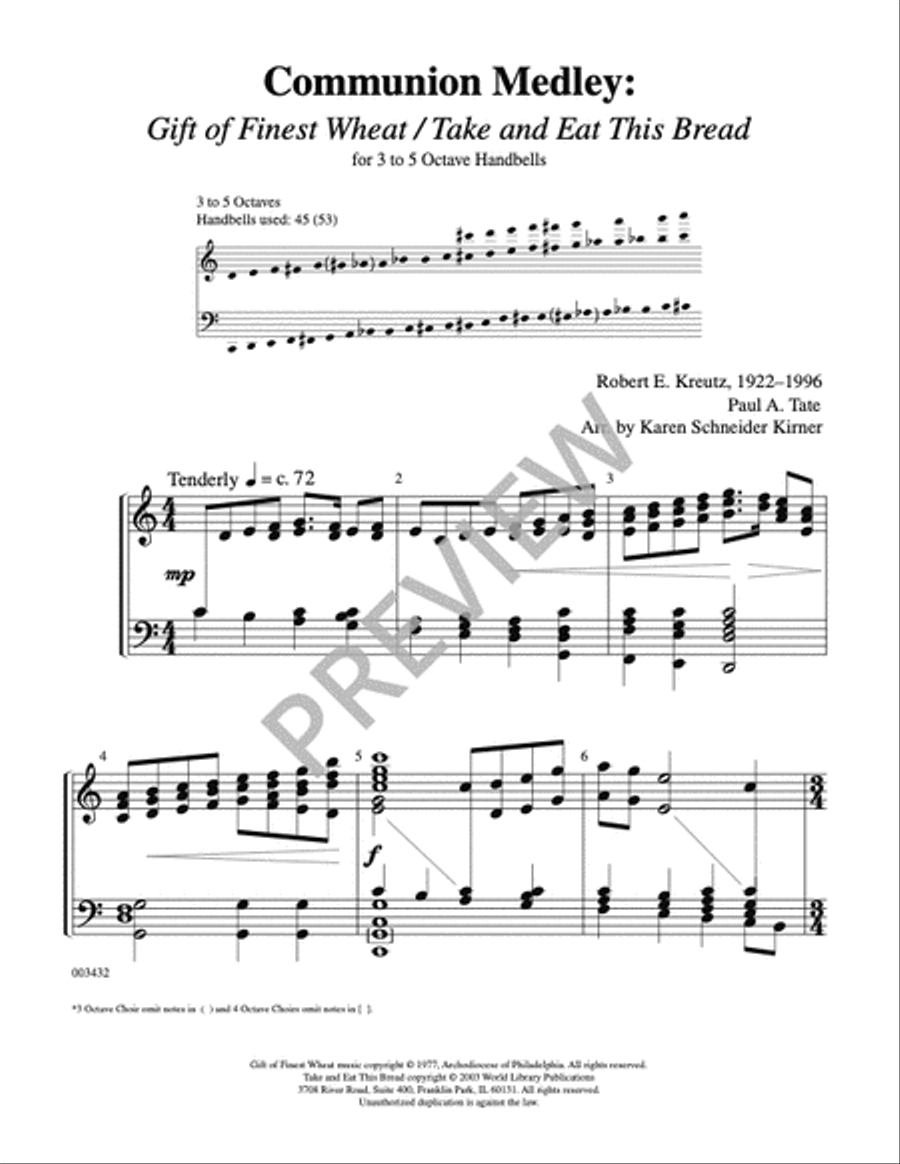 Communion Medley Communion Medley 5-Octaves scores gallery preview page 7