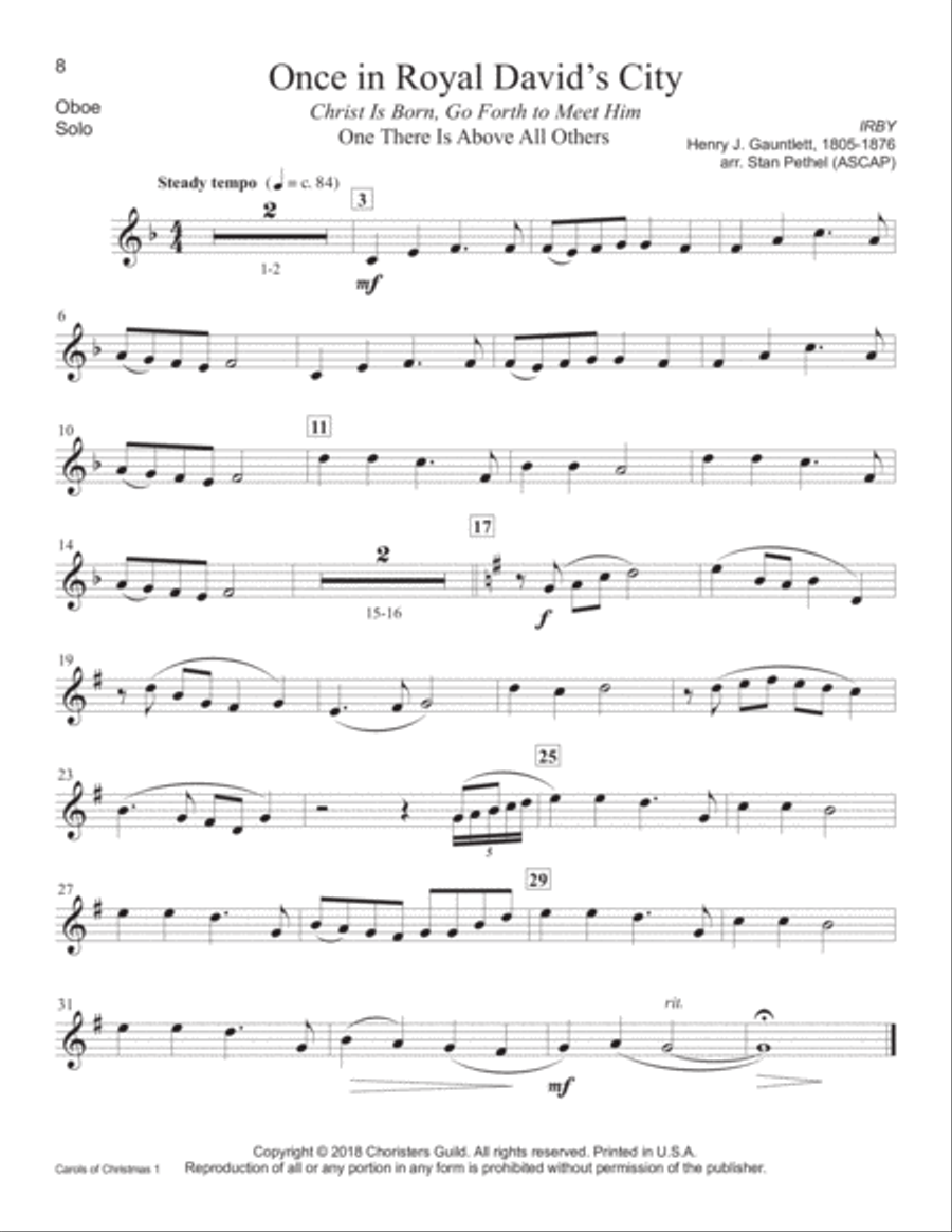 Carols of Christmas, Set 1 - Oboe Oboe scores gallery preview page 5