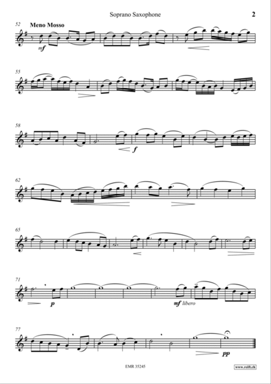 Peaceful World Soprano Saxophone scores gallery preview page 3