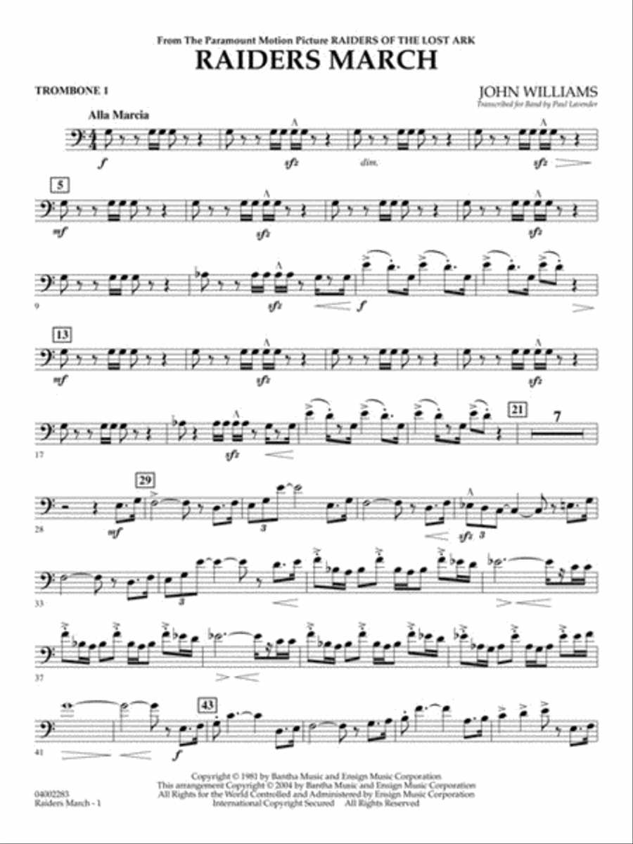 Raiders March Raiders March Concert Band scores gallery preview page 7