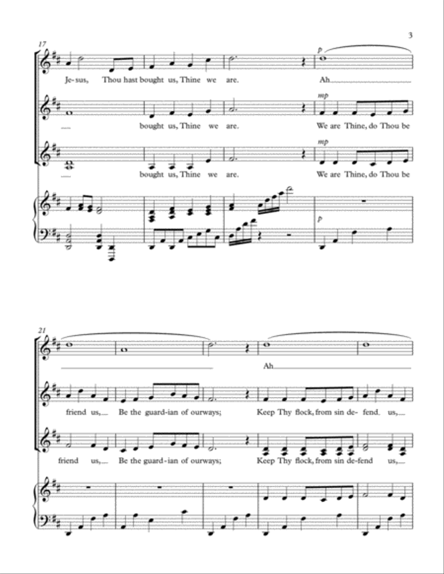 Savior, Like a Shepherd Lead Us SSA scores gallery preview page 4